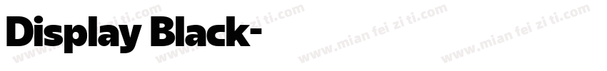 Display Black字体转换